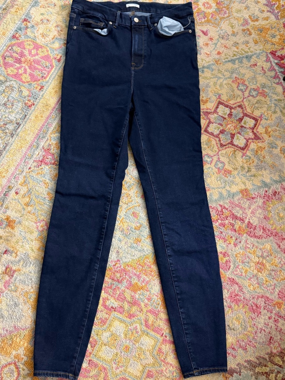 ALWAYS FITS GOOD LEGS SKINNY JEANS 14-18 PLUS LONG 34" inseam